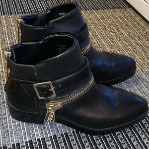 Zara leather ankle boots